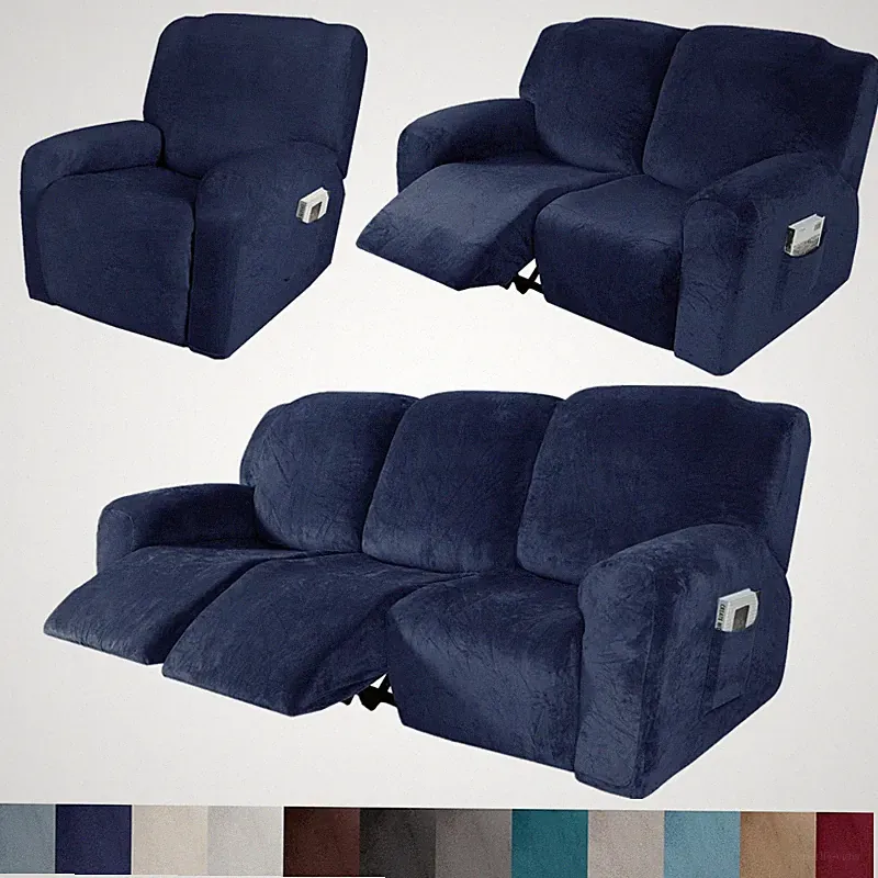 1/2/3 Seater Recliner Chair Cover Armchair Sofa Slipcover Home Couch Protector