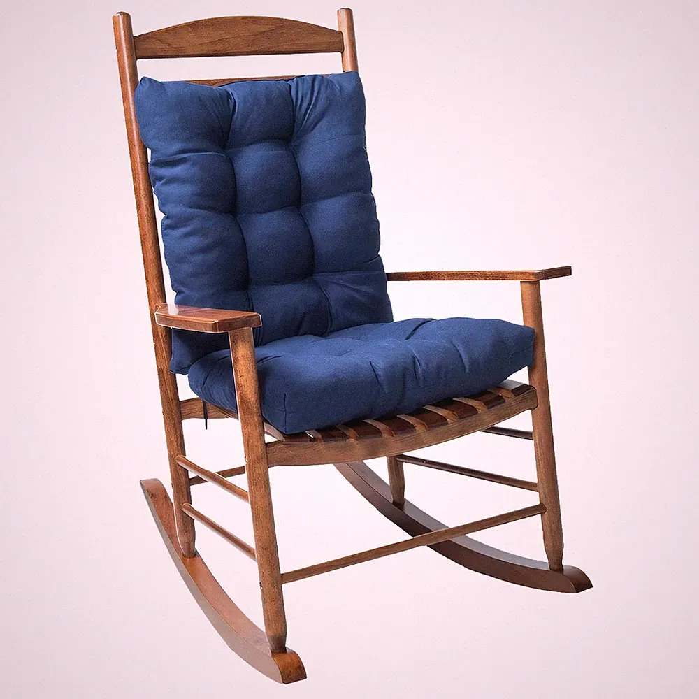 2Pcs Rocking Chair Cushion Outdoor Patio Chair Cushions Replaceable Seat Cushion