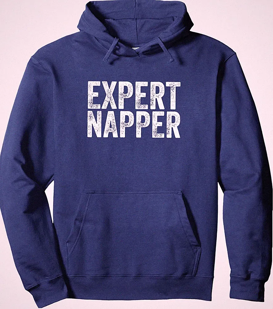 Expert Napper Funny Sleeping Fathers Day Nap Recliner Unisex Hooded Sweatshirt