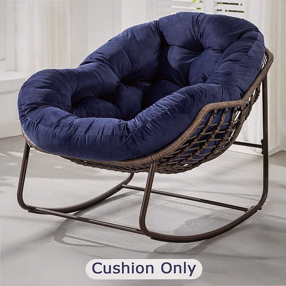 Patio Rocking Chair Cushion Replacement Waterproof Papasan Egg Chair Cushion