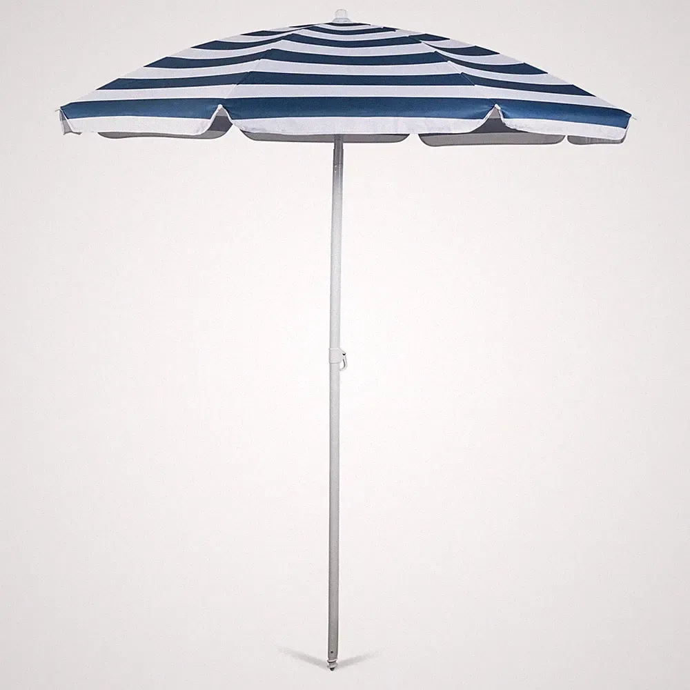 PICNIC TIME 5.5 Ft Outdoor Canopy Sunshade Beach Umbrella, Beach Chair and Sm...