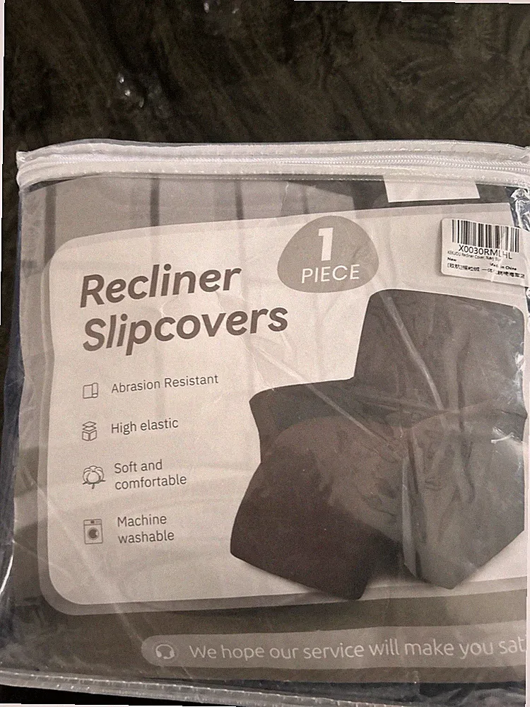 Recliner slip Cover 1 Piece navy Blue