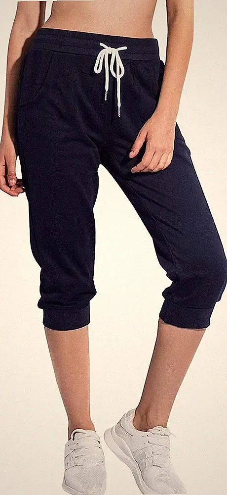 SPECIALMAGIC Women's Sweatpants Capri Pants Cropped Jogger Running Pants Lounger